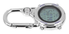 Mini Clip Watch Carabiner Fob Watch Backpacker Clip on Pocket Watch för utomhussport blå