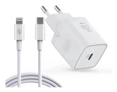 SiGN iPhone 13 Laddare USB-C PD & USB-C till Lightning Kabel MFI 1m, 20W