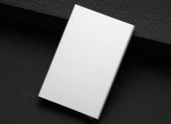 Korthållare med RFID Säker Skydd Aluminiumfacke Smart Plånböcker grå