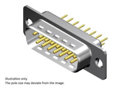 Molex 1727040074 D-SUB-kontakt Stiftantal: 9 Lödstift 1 st Box