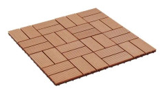 Terrassplattor 22 st 30 x 30 cm 2 m² WPC Teak - SURENHAP - J08115