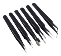 Quadrios 23EC157 Pincett-set Spets, Avrundad, Spets, sned, fin, Spets, flat, Spets, fin