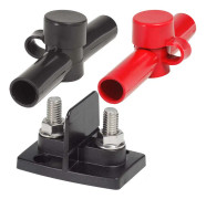 Blue Sea Systems Dual Powerpost Connector Svart