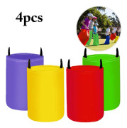 Hoppsäckar för barn, 4-pack säckhoppning utomhus lekset för fester och sportfestivaler, barnkalas spelset