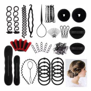 25 sorters hårstyling set - Fashion hårdesign stylingverktyg - Tillbehör DIY hår - Accessorie hårmodellering verktygssats