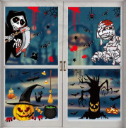 Halloween Fönsterklistermärken, 4 st Halloween