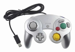 Ny trådbunden handkontroll för Nintendo Gamecube-konsol och Wii U-konsol silver