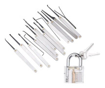 15 Lock Pick Tools Lock Picking Kit Lockpicking Set Låssmed Verktyg Professionell Lock Pick Set (HY)