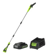 GREENWORKS 40V stångskärare - 20 cm - 1 2,0 Ah batteri - 1 laddare - G40PSFK2