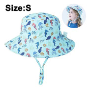 Solhatt Baby Boy Hats Toddler Hat, Bucket Hat för Baby Girls Spädbarn Strandhatt med Bred Brätte Barn Mössor