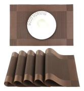 PVC-bordsunderlägg halkfri tvättbar värmebeständig rektangulär vinyl P