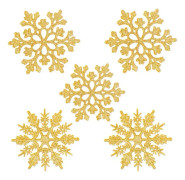 O-Kinee Snöflingor Jul Dekoration, 24 Stycken Snöflinga