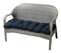 Solstol Trädgårdsmöbler Uteplats Solstol Bänkkudde black 50*130cm