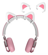 Nya lätta hörlurar Berlocker Silikondekorationer Hörlurar Cat Ear Pendant Silikon