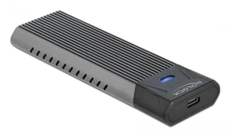 Delock External USB Type-C Combo Enclosure for M.2 NVMe PCIe or SATA SSD - Förvaringslåda - M.2 - M.2 NVMe Card / SATA 10Gb/s - USB 3.2 (Gen 2)