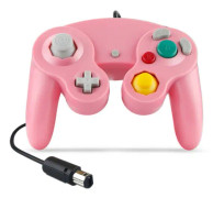 Ave Gamecube Controller, Wired Controllers Classic Gamepad 2-pack Joystick för Nintendo och Wii Console Game Remote Pink