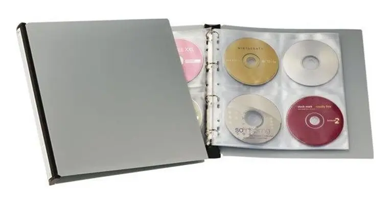 Grå album 96 HÅLLBAR CD/DVD-lagring