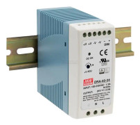 Mean Well DRA-60-12 Strømforsyning til DIN-skinne (DIN-rail) 12 V/DC 5 A 60 W Antal udgange:1 x Indhold 1 stk