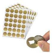 DIY Skraplottklistermärke (Guld, 150-pack)