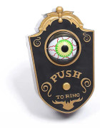Halloween-dörrklockadekoration, Haunted Doorbell, Halloween Lightup Eyeball, Dörrdekorationer Party Doorbell Prop Black