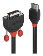 LINDY HDMI till DVI-D-kabel - Black Line - 0,5m