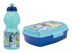 Vattenflaska & Matlåda Bluey
