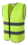 Reflekterande väst med dragkedja med reflex - Medium - Snygg &