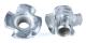 Möbelmutter Four Claw Nut Set Claw Nut