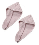 2-pack våfflor långt hår Bandana Wrap frotté Snabbabsorberande