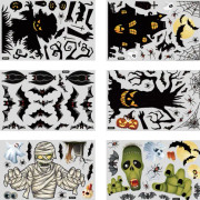 Halloween väggdekaler pumpa spindel spöke fönsterdekaler