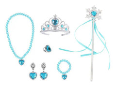 Barn Smycken Små Flickor Plysch Handväska Halsband Armband Örhängen Ring Hårklämmor Set, Prinsessa Klänning Kostym Smycken Festgåvor