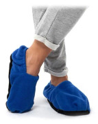 SHOP-STORY - HOT SOX BLUE: Mikrovågsuppvärmda tofflor