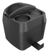 CDQ Bil Center Console Armstöd Organizer Box, Papperskorgen med lock Cup
