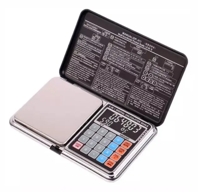 Digitalvåg Deluxe + Miniräknare 500g/0.01g