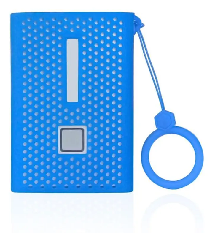 Samsung T7 Touch SSD silicone cover with ring strap - Blue