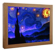 Holiday Creative Gift Hem Fotoram Lampa Sängbord Atmosp