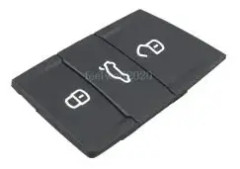 3Button Key Fob Rubber Pad for VW Golf MK7 Passat Tiguan Seat Leon Skoda Octavia