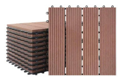 HENGMEI terrassplattor, WPC terrass trälook 30 x 30 cm, brun 11 st