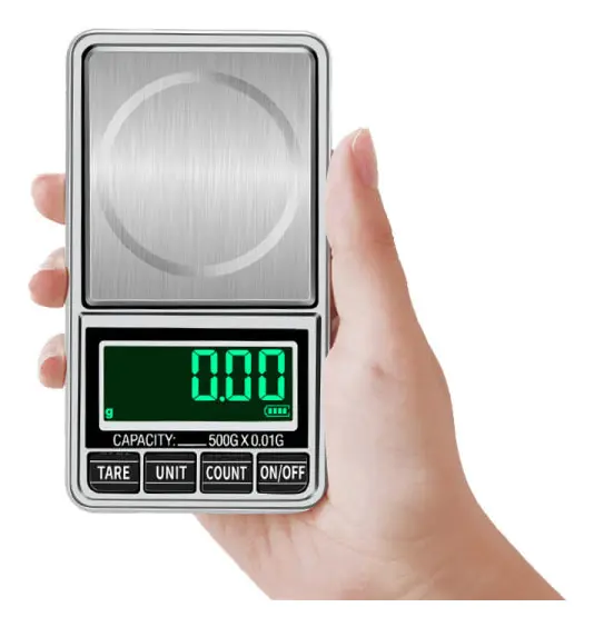 Pocketvåg Deluxe 500g/0.01g + USB Kabel