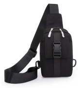 1st Classique Solide Couleur Étanche École Parläge Casual Bandoulière Sac À Bandoulière (noir)
