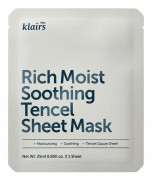 Klairs Rich Moist Tygmask 25 ml - Fuktgivande tygmask för mjuk och återfuktad hud.