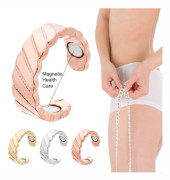 SALALIS slimming finger ring Vävd ring, magnetisk hälsoring, öppen ring hygienspecifik rosröd