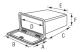 Nuova Rade Storage Hatch Vit with Lock
