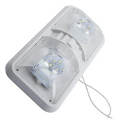 Tak Tak Interiör Läslampa Double Dome 48LED Camper RV Båt inomhusljus