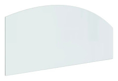 Glasskiva för öppen spis 120x50 cm