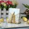 50 st guld mönstrade godisaskar, chokladpåsar, presentaskar, guldgodisaskar, för bröllop, födelsedag, dop, fest,