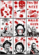 Halloween fönsterdekaler, för barn fönsterglas