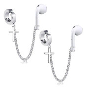 2 st Anti-förlust örhänge rem kompatibel med Airpods öronsnäckor öra