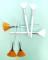 3-pack Utility ansikts makeup borstar