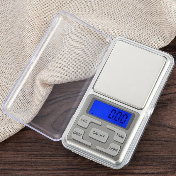 Bärbar matvåg 500g Liten mätvåg Fickvåg